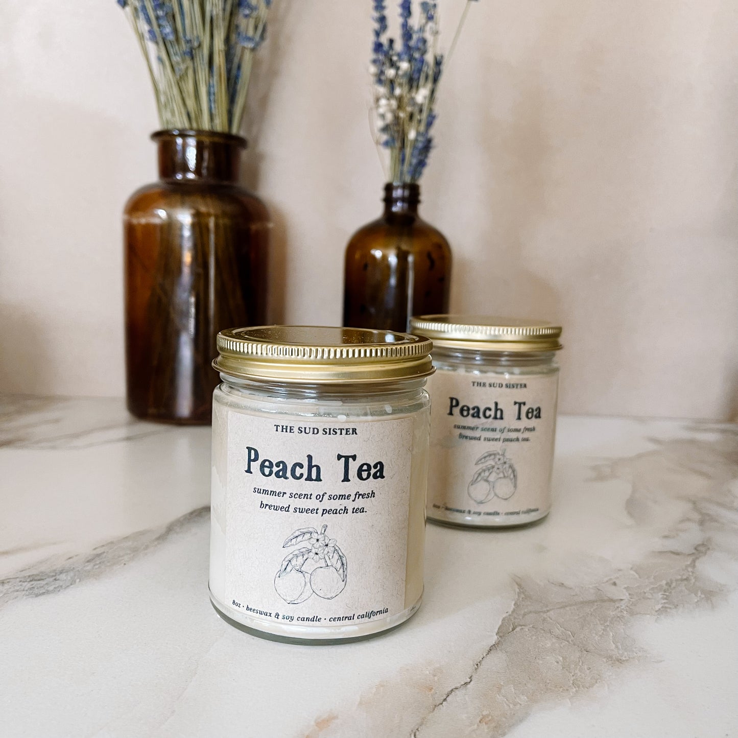 Peach Tea | 8oz Soy Wax Candle