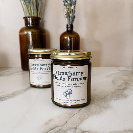 Strawberry Fields Forever | Beeswax & Soy Blend Candle