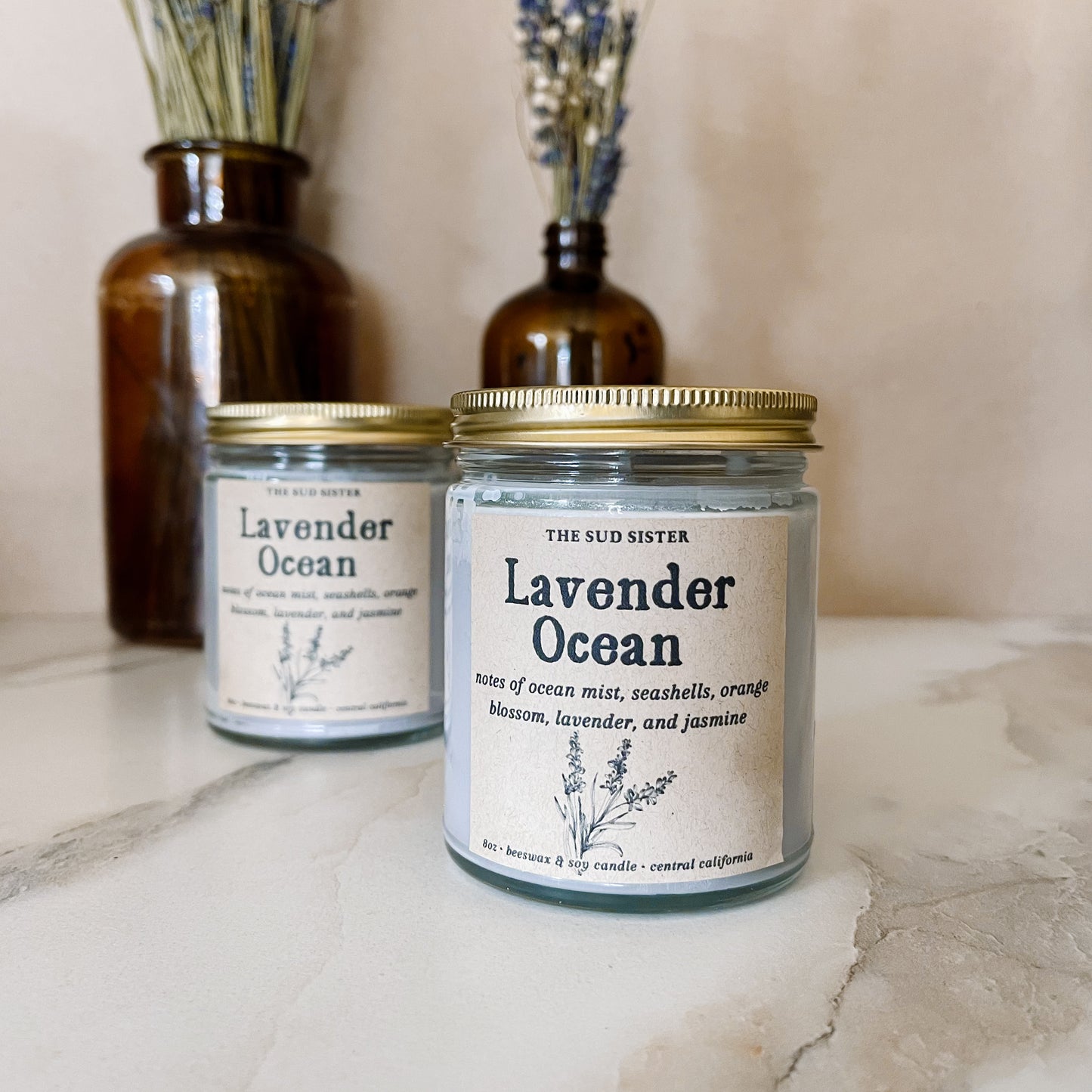 Lavender Ocean | 8 oz Soy Wax Candle